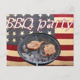 Een Amerikaanse BBQ-partij Kaart