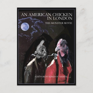 EEN AMERIKAANSE CHICKEN IN LONDEN BRIEFKAART