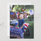 Een Amerikaanse Dude 4 juli Eerste Verjaardag Bedankkaart (Achterkant)