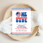 Een Amerikaanse Dude 4 juli Eerste Verjaardag Kaart