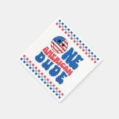 Een Amerikaanse Dude 4 juli Eerste Verjaardag Servet (Hoek)