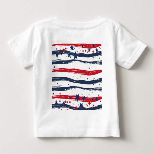 Een Amerikaanse Dude 4 juli Rood Wit Blauw Verjaar (Achterkant)