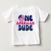 Een Amerikaanse Dude 4th of July Jongen 1e Verjaar (Voorkant)