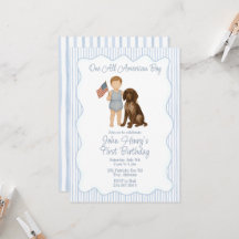 Eén Amerikaanse jongen, twee rode blanken, patriot