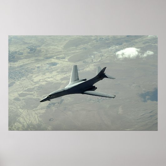 Een Amerikaanse luchtmacht B-1B-danser op gevechts Poster (Voorkant)
