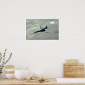Een Amerikaanse luchtmacht B-1B-danser op gevechts Poster (Keuken)