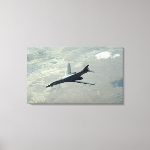 Een Amerikaanse luchtmacht B-1B-danseres op een ge Canvas Afdruk