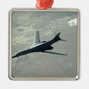 Een Amerikaanse luchtmacht B-1B Lancer op een geve Metalen Ornament