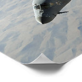 Een Amerikaanse luchtmacht B-1B Lancer op een geve Poster (Hoek)