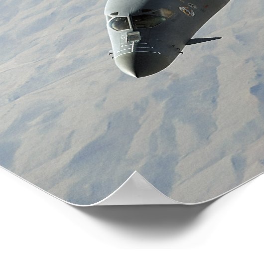 Een Amerikaanse luchtmacht B-1B Lancer op een geve Poster (Hoek)