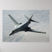 Een Amerikaanse luchtmacht B-1B Lancer op een geve Poster (Voorkant)