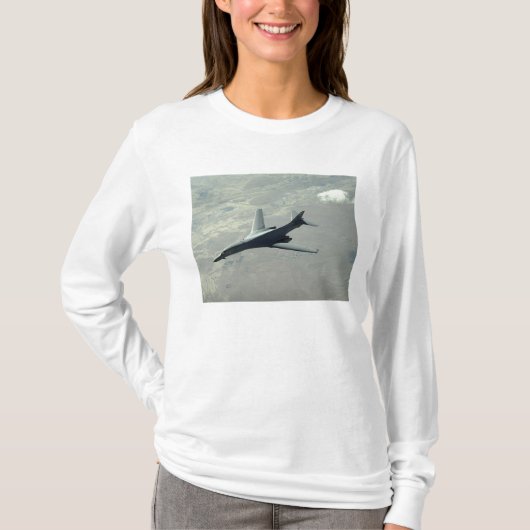 Een Amerikaanse luchtmacht B-1B Lancer op een geve T-shirt (Voorkant)