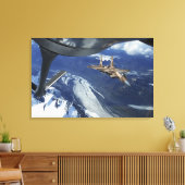 Een Amerikaanse luchtmacht F-15C Eagle die zichzel Canvas Afdruk (Insitu (Woonkamer))