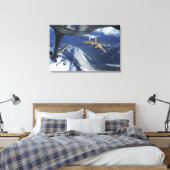 Een Amerikaanse luchtmacht F-15C Eagle die zichzel Canvas Afdruk (Insitu (Slaapkamer))