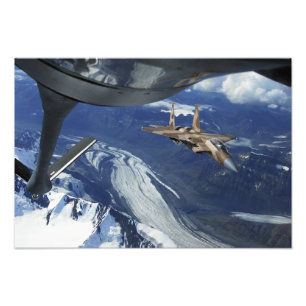 Een Amerikaanse luchtmacht F-15C Eagle die zichzel Foto Afdruk