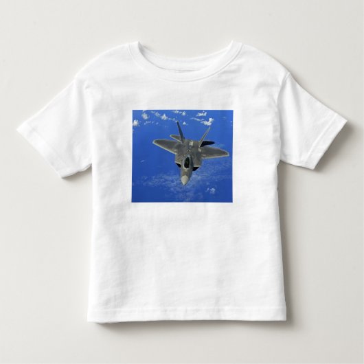 Een Amerikaanse luchtmacht F-22 Raptor in vlucht b Kinder Shirts (Voorkant)