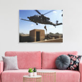 Een Amerikaanse luchtmacht pararescuemens Canvas Afdruk (Insitu (Woonkamer))