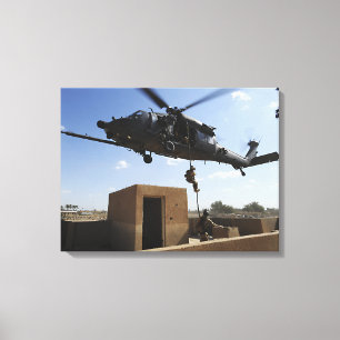 Een Amerikaanse luchtmacht pararescuemens Canvas Afdruk