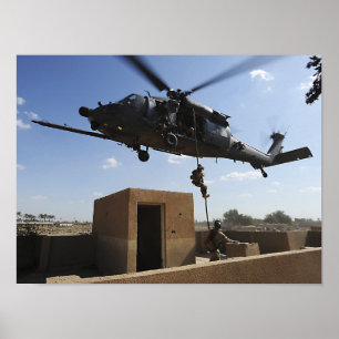 Een Amerikaanse luchtmacht pararescuemens Poster