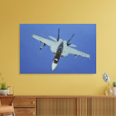 Een Amerikaanse marine F/A-18F Super Hornet tijden Canvas Afdruk (Insitu (Woonkamer))
