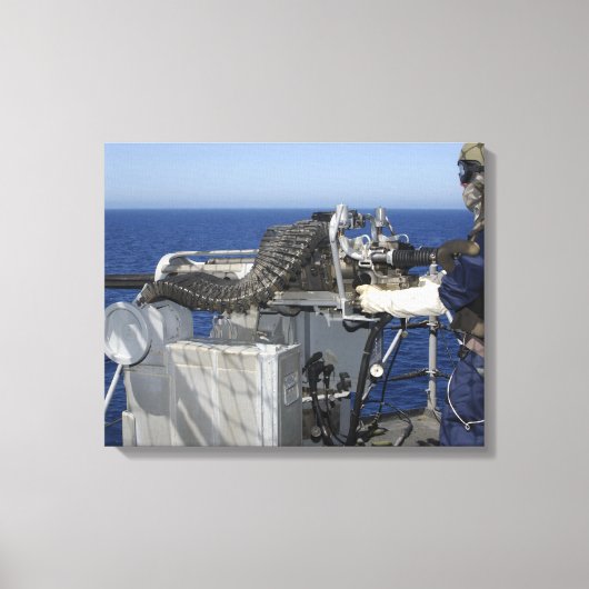 Een Amerikaanse marine Gunner's Mate Canvas Afdruk (Voorkant)