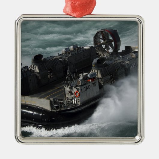 Een Amerikaanse marine landings Craft Air Cushion Metalen Ornament (Voorkant)