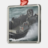 Een Amerikaanse marine landings Craft Air Cushion Metalen Ornament (Links)