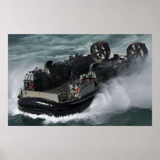 Een Amerikaanse marine landings Craft Air Cushion Poster (Voorkant)