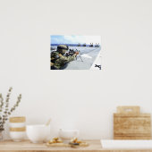 Een Amerikaanse marinier die zijn wapen aanpast Poster (Keuken)