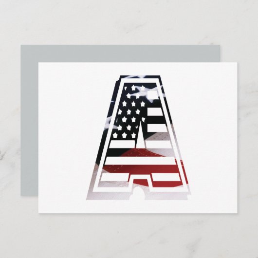 Een Amerikaanse scriptfab cool Briefkaart (Voorkant / Achterkant)