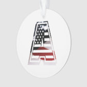 Een Amerikaanse scriptfab cool Ornament (voorkant)