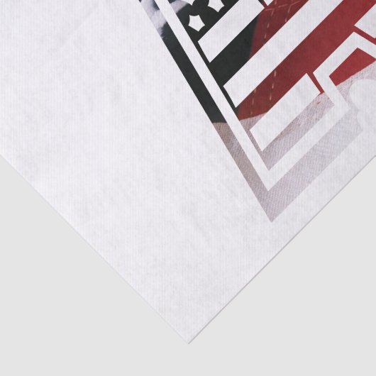 Een Amerikaanse scriptfab cool Tissuepapier (Detail)