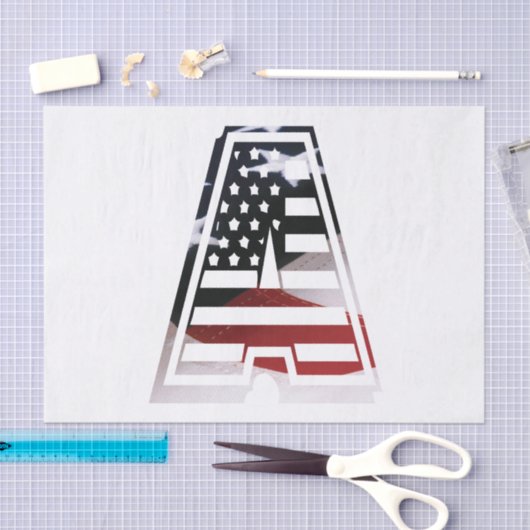 Een Amerikaanse scriptfab cool Tissuepapier (Craft)