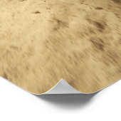 Een Amerikaanse soldaat loopt langs een vuile weg Poster (Hoek)