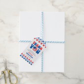Een Amerikaanse vent 4 juli eerste verjaardag Cadeaulabel (Met Touw)