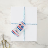Een Amerikaanse vent 4 juli eerste verjaardag Cadeaulabel (Met Touw)
