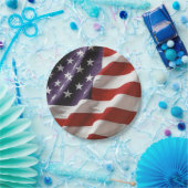 Een Amerikaanse vlag - VS Papieren Bordje (Feest)