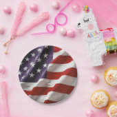 Een Amerikaanse vlag - VS Papieren Bordje (Feest)