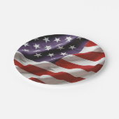 Een Amerikaanse vlag - VS Papieren Bordje (Gekanteld)