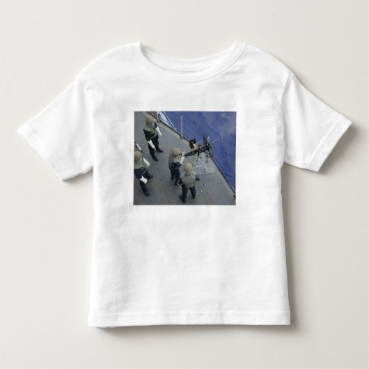 Een Amerikaanse zeeman vuurt een M2HB van 50 kalib Kinder Shirts (Voorkant)