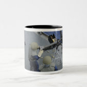 Een Amerikaanse zeeman vuurt een M2HB van 50 kalib Tweekleurige Koffiemok (Center)