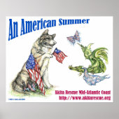 Een Amerikaanse zomer (landschap) Poster (Voorkant)