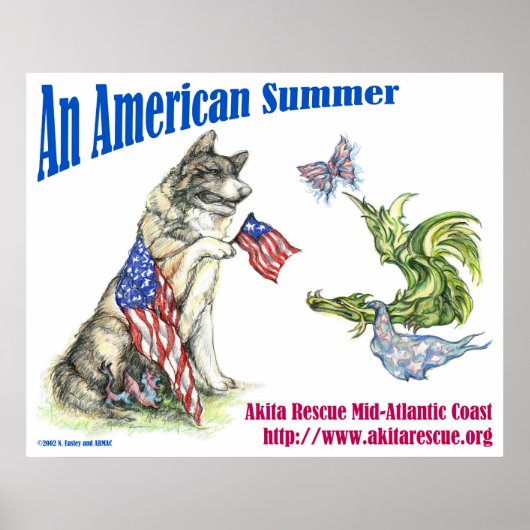 Een Amerikaanse zomer (landschap) Poster (Voorkant)