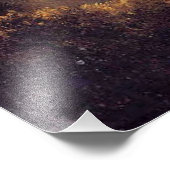 Een Amethist-kolibrie met Witte Orchidee Foto Afdruk (Hoek)