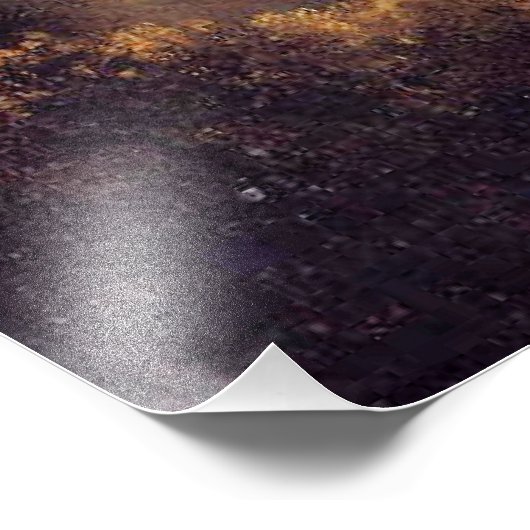 Een Amethist-kolibrie met Witte Orchidee Foto Afdruk (Hoek)