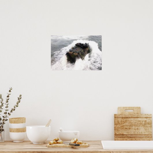 Een amfibievoertuig 2 poster (Keuken)