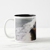 Een amfibievoertuig 2 tweekleurige koffiemok (Links)