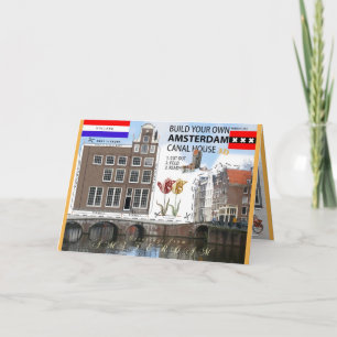 Een Amsterdam Canal House Cut & Fold Card maken Kaart