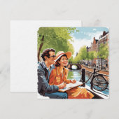 Een Amsterdamse rondvaart Feestdagenkaart (Voorkant / Achterkant)