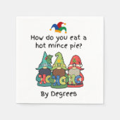 Een amusante hete gehakttaart grap servet (Voorkant)